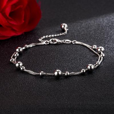 Bohemia Bell Tassel Anklet Women 925 Silver Foot Bracelet On Leg Chain Snake Chain
