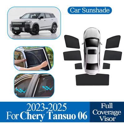 For Chery Tansuo 06 Fulwin T6 Jaecoo J7 -2025 Car Mesh Sunshades Anti UV Coverage Sunshade Privacy Protection Auto Parts