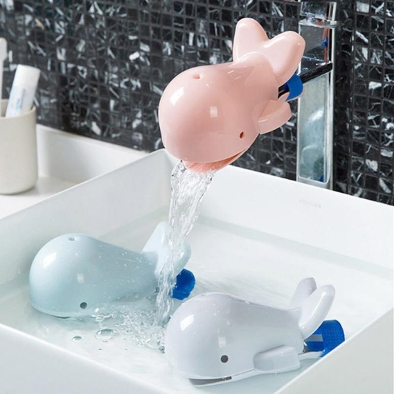 Lovely Whale Faucet Extender for Children Hand Washing Household Bathroom Sink Accessories Kitchen High-quality Faucet Accessory