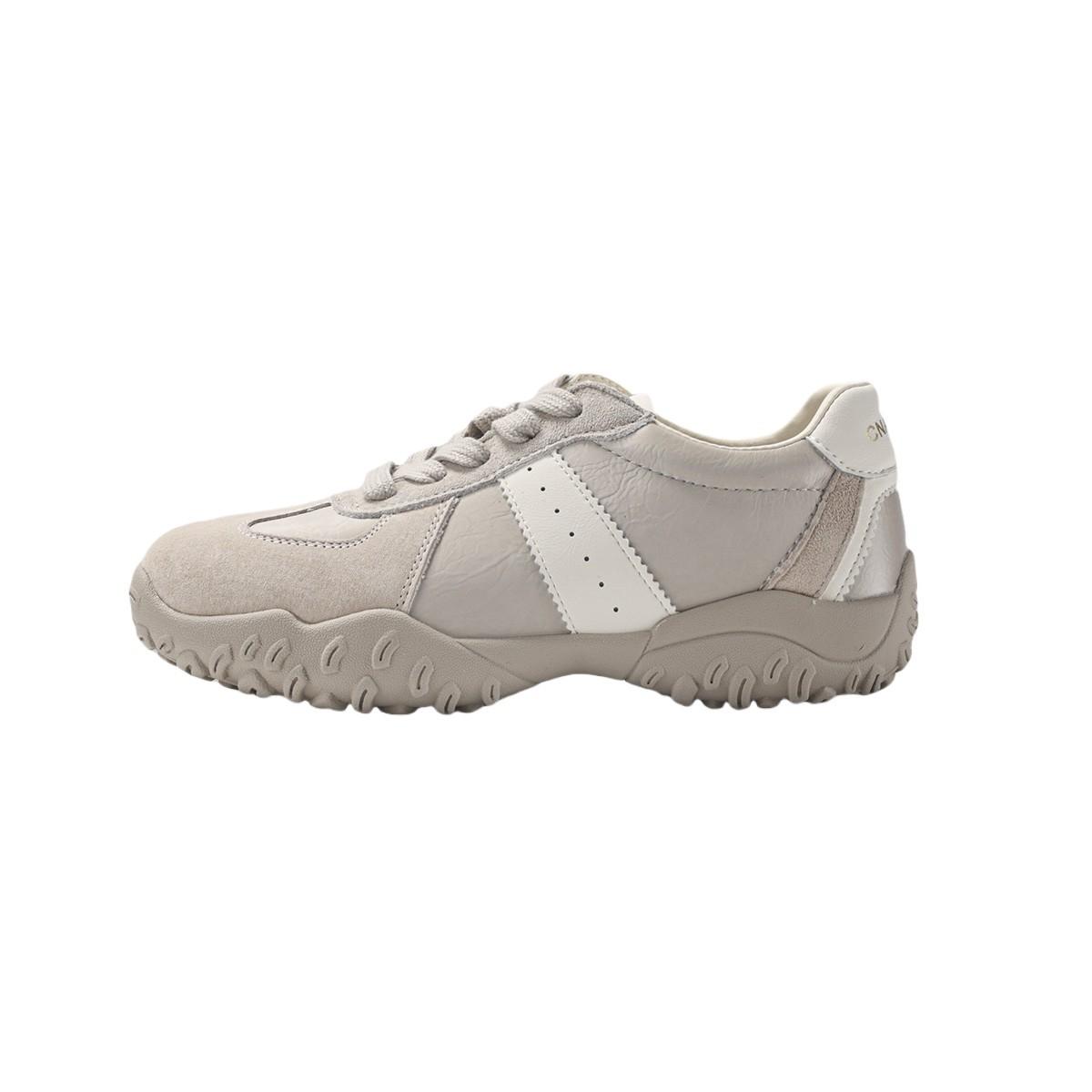 

Leather inner height increase color matching German training shoes women s 2025 new super fire breathable versatile casual sports Forrest Gump shoes 40 сірий колір