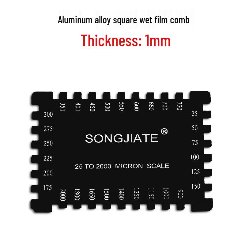 Hexagonal Stainless Steel High-Precision Wet Film Thickness Gauge Comb