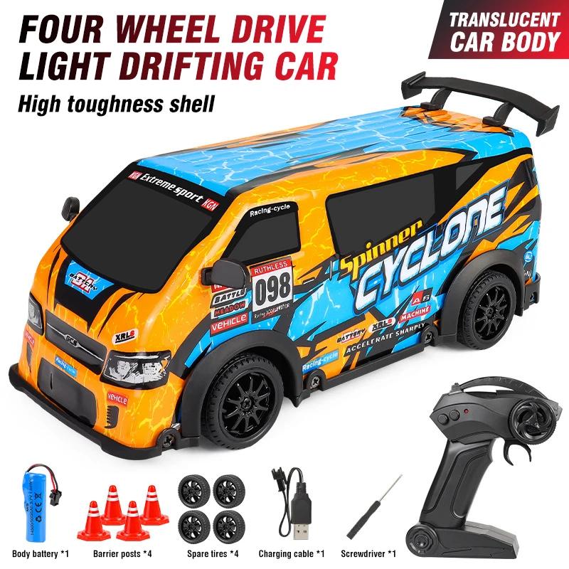 Rc Drift Car 15Km/h Remote Control Truck 1/24 High-Speed Drifting Cool Lighting 4Wd Drive Competitive Model Electric Machine Toy