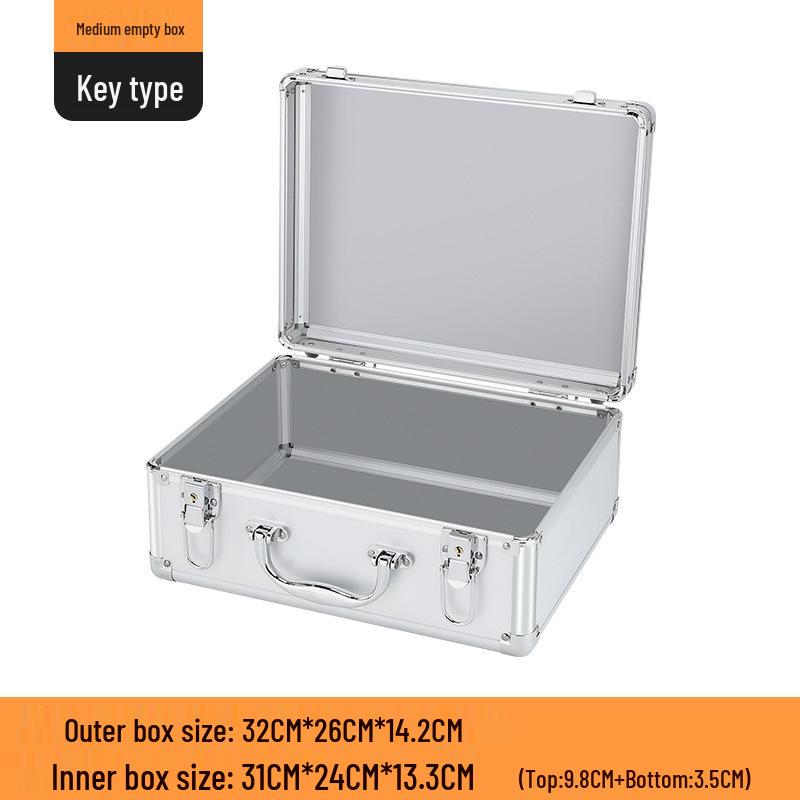 Aluminum Alloy Password Briefcase for Document and Tool Storage