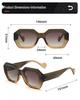 Modern Luxe Polygonal Sunglasses: Men's High-End European-American Street Style