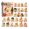 Acrylic Hanging Decorations Dog Advent Calendars 2026, Cute 24 Days Christmas Countdown Tree Pendant Calendar, 2D Collectible Figures for Lovers,