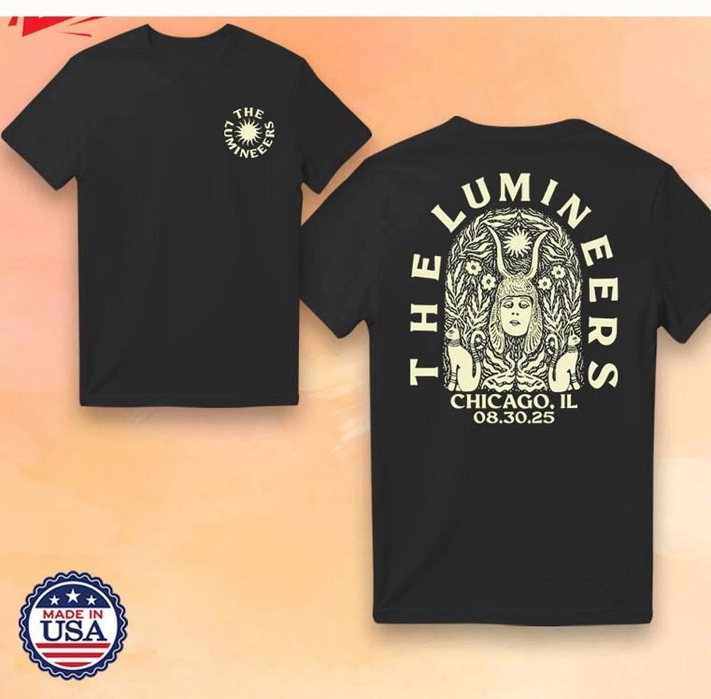 

HOT!!! The Lumineers Soldier Field Chicago Aug 30 2025 Tour S-4XL Unisex T-Shirt XXXL