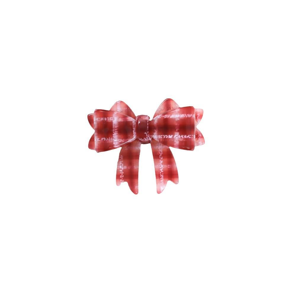 Nanrui Jewelry Acetate Bow Hair Tie 5.3cm - Cute Bowknot Hair Rope & High Ponytail Clip
