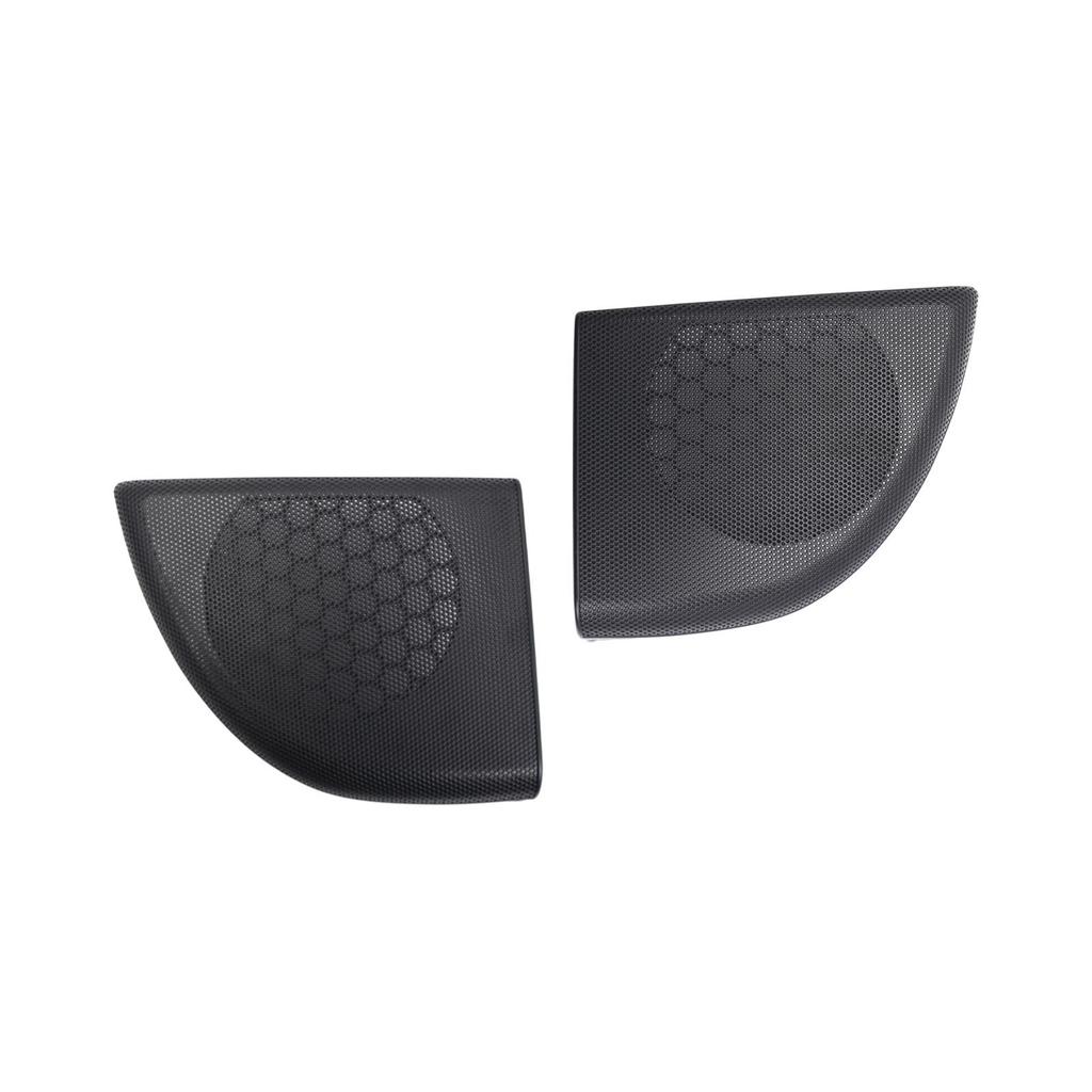 Automotive Door Speaker Cover Black Grille Plastic Replacement Easy Install Accessory for Sound System Enhancement
