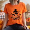 Witch Tee Tops TShirt Women Funny Halloween Print TShirt Spooky Vibes Casual Ladies Tshirt Summer Tshirt Female Tees Camisetas