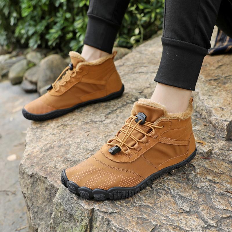 High-top Cotton Shoes Large Size Hiking Shoes Men's Hiking Shoes Fleece Warm Snow Boots Men