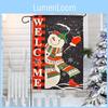 Vibrant Christmas Garden Flags With Cartoon Patterns Perfect For Festive Outdoor Dcor