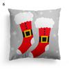 Frohe Weihnachten Erfrischender Kissenbezug Quadratischer Kissenbezug Santa Deko Sofa Zuhause