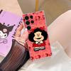 Mafalda Cartoon Girl Transparent Case For Samsung Galaxy S26 S25 Ultra S24 S22 S26 Plus S20 S23 S21 S25 FE 5G Clear Back Cover