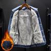 Pluche Verdikte Denim Jassen Heren Mode Winter Casual Effen Klassiek Losse Jeans Jassen Mannelijke Merk Kleding Heren Jassen