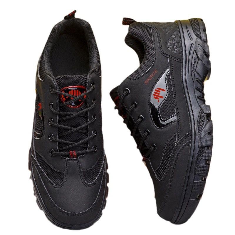 New hiking shoes labor insurance shoes men's wide head outdoor waterproof and non-slip shoes wear-resistant hiking shoes versatile