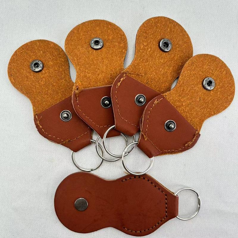 5PCS/Set PU Leather Guitar Pick Storage Bag Black Brown Available High Quality Instrument Practice Props Guitar Ukulele Bass ZYF