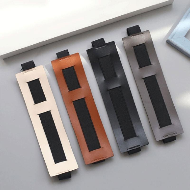 Elegant Leather Pen Case With Elastic Band Closure Accommodating Multiple Pen For Students Professional And Journal Enthusiasts