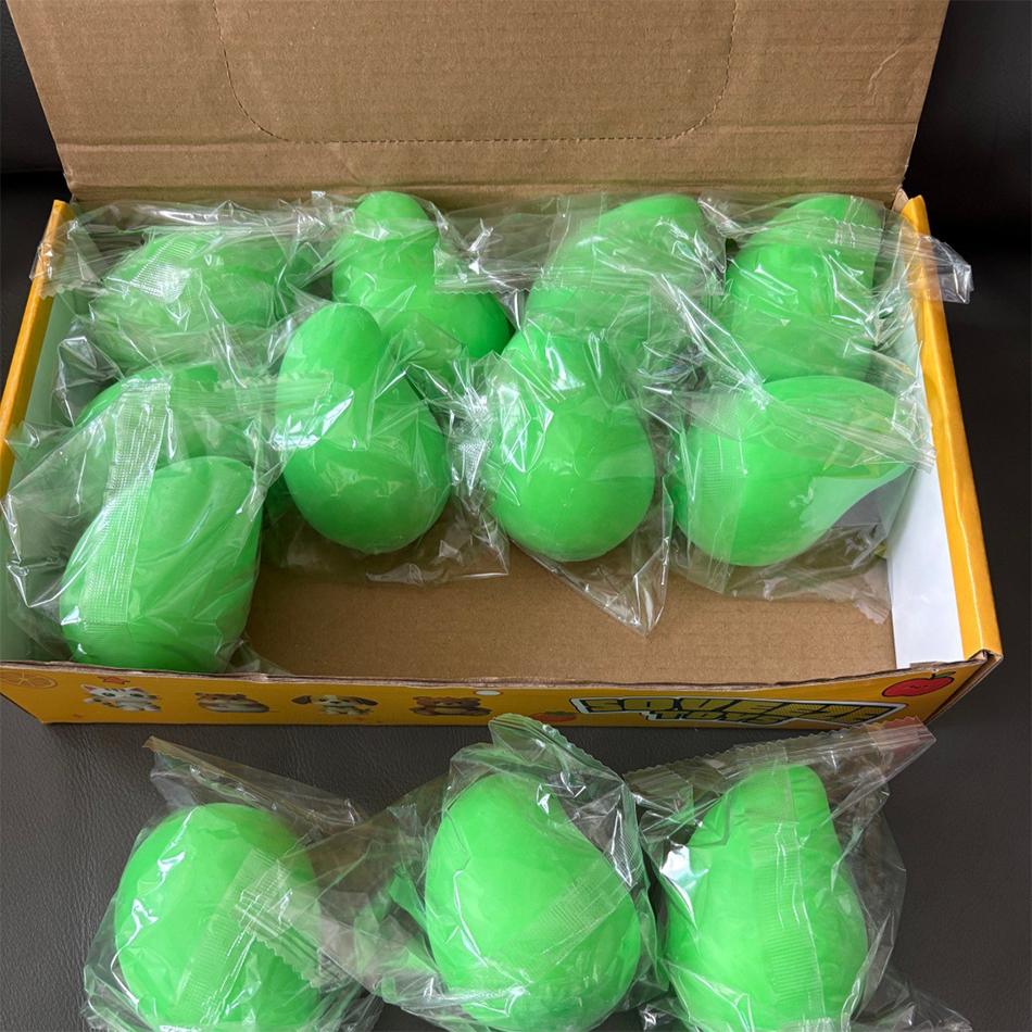 Handmade Crispy Mango Stress Ball Toy Crunchy Squeeze Ball Round Blocks Filled Anti Stress Toys for relaxation and stress relief