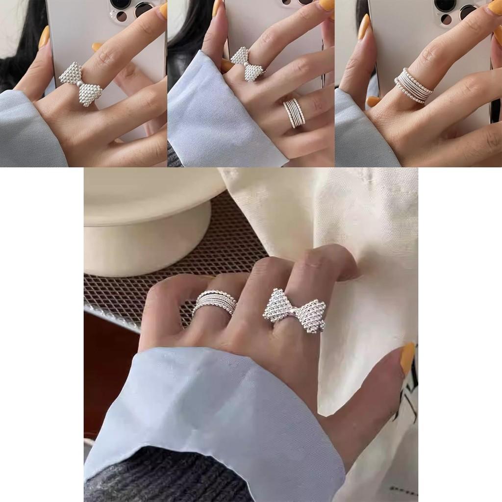 Unique And Elegant Copper Butterfly Knot Ring For Women Versatile Open Design Perfect For Fashion Lovers