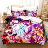 No Game No Life Bedding Set Single Twin Full Queen King Size Bed Set Adult Boys Bedroom Duvet Cover Sets 3D Anime