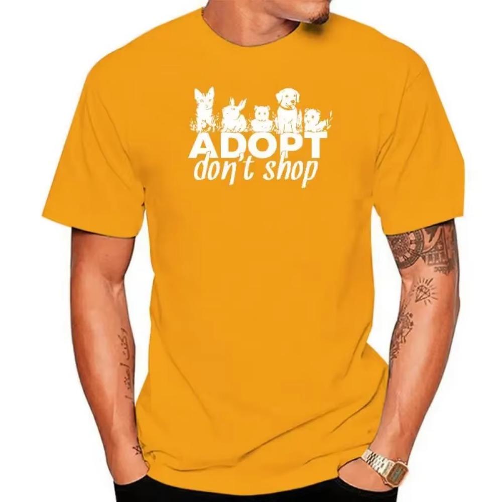 Adopt Dont Shop Short-Sleeve Unisex T-Shirt men t shirt