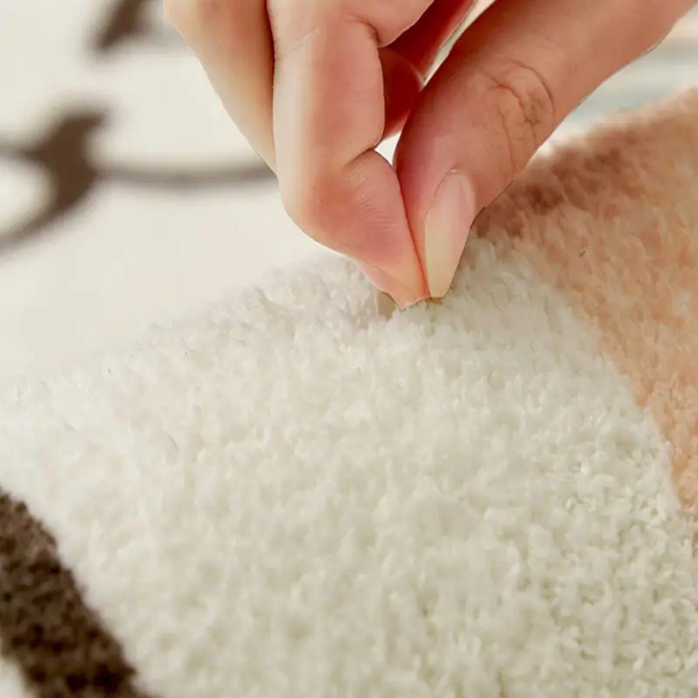 Cat Rug for Bedroom Bedside Washable Cute Funny Kids Pets Modern Printed White Irregular Shape Entryway Rug Home Decor