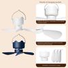 Compactly DC5V Hanging Fan Remote Operated 3Wind Gears Ceiling Fan Quiet Cooling For Home Camping Bed Tent Space