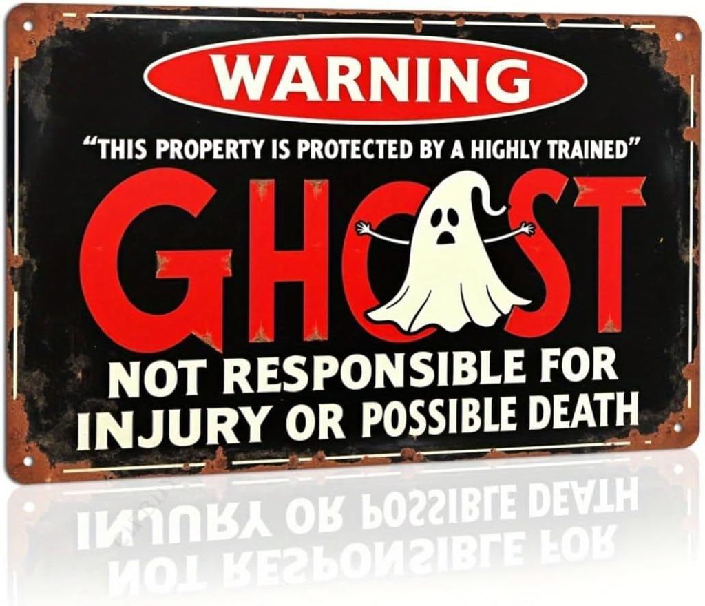 Halloween Poster On the Wall, Metal Plaque 20x30cm