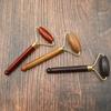 Handcrafted Wooden Massage Roller Face Care Tools Facial Massage Tool with Violetwood Handle Artisanal Massage Accessories