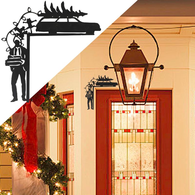 Door Topper Decorations Wood Door Frame Sculpture Christmas Top Door Frame Corner Sign Silhouette For Window Craft