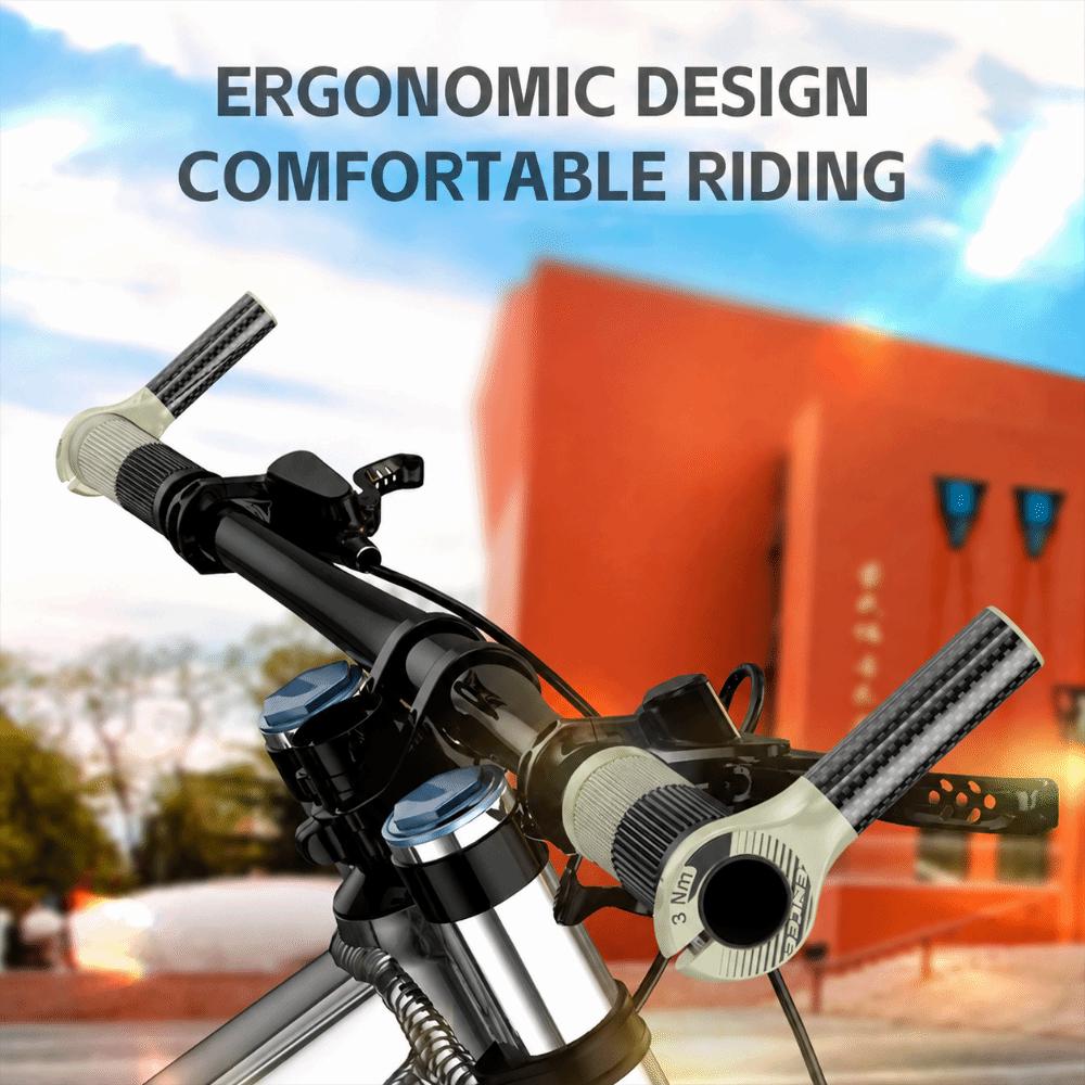 1 Pair Lightweight Handlebar Ends Adjustable Angle Bicycle Handlebar Grip Bike Bar Ends Road Bike серый