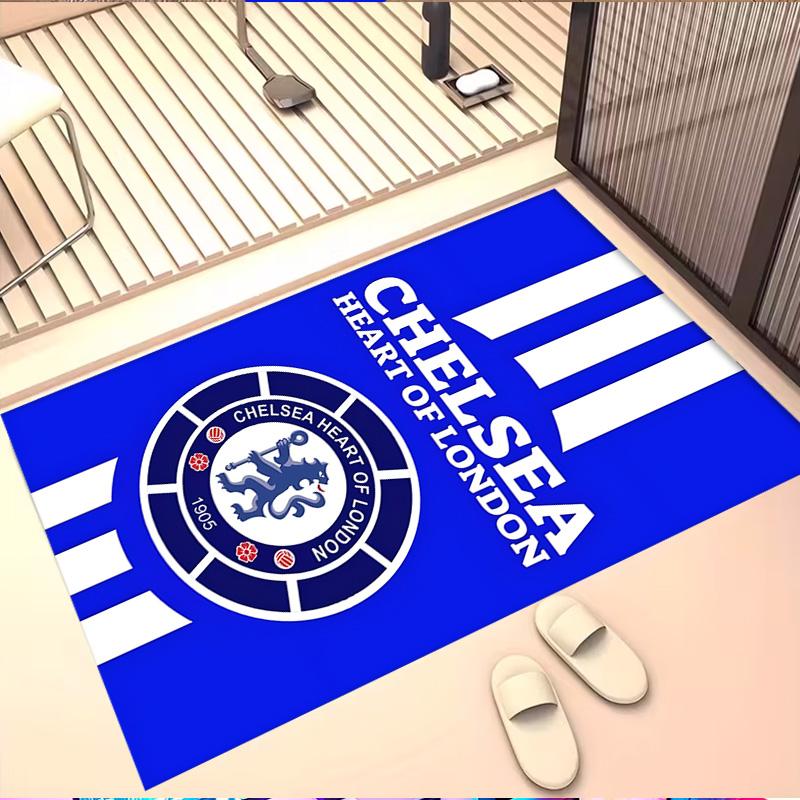 Football Club F.C Print Rug, Washable Floor Carpet, For Entryway Dorm Laundry Room Office Study, Home Decor Birthday Christmas Gift