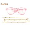 Cat Sunglasses Retro Pet Glasses with Gold Chain for Cats Small Dogs Pet Dress-up Costume Accessories for Photos Cosplay Parties