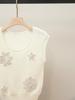 Autumn Sweet French Embroidered Sleeveless Women's Knitted Vest