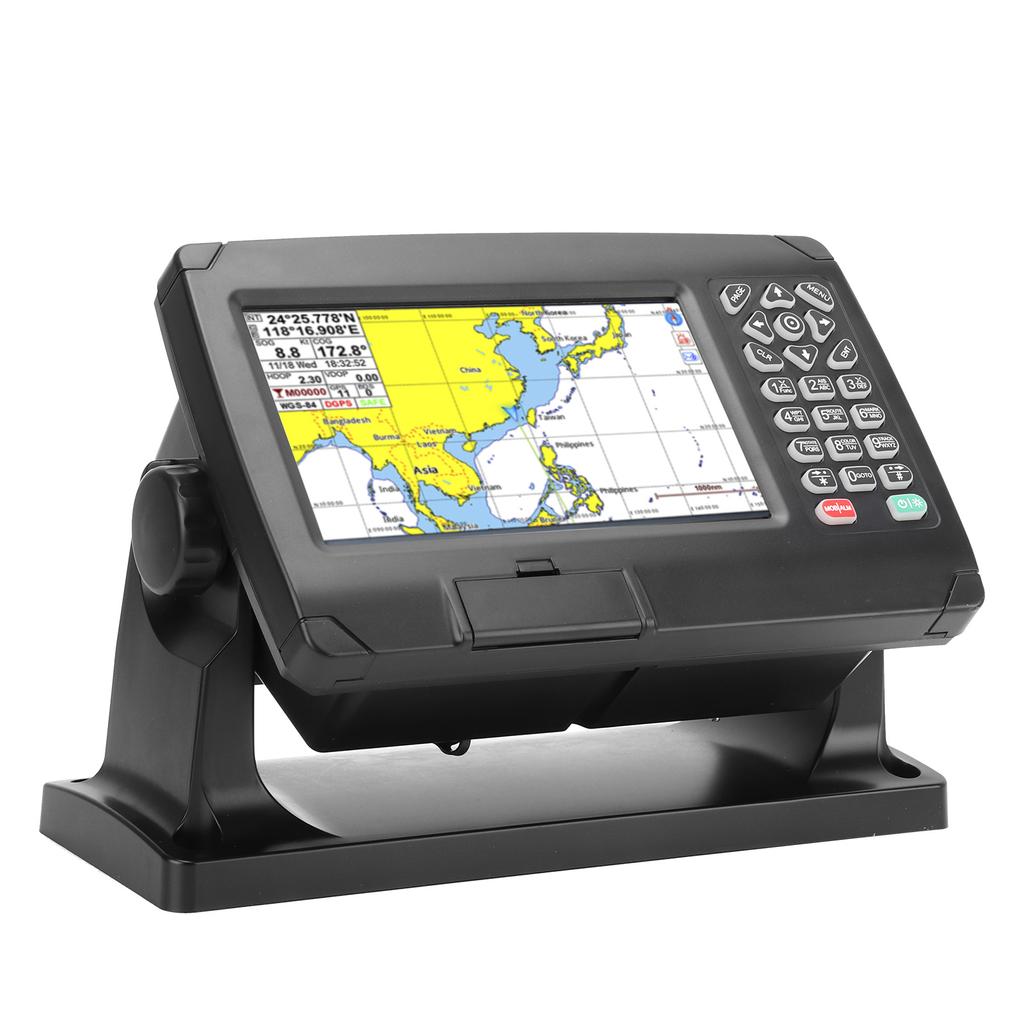GPS Chart Plotter Satellite Navigator Transponder with GNSS Antenna Dual Map System IP65 for Marine Boat
