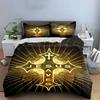 "Jesus Saves Cross Set" Bedding Duvet Cover Set Duvet Cover Pillowcases (1 * Duvet Cover 2 * Pillowcases, without duvet insert)