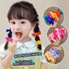 10pcs Soft Elastic Children Bowknot Hair Ties High Elasticity Bow Hair Scrunchies  For Little Girls