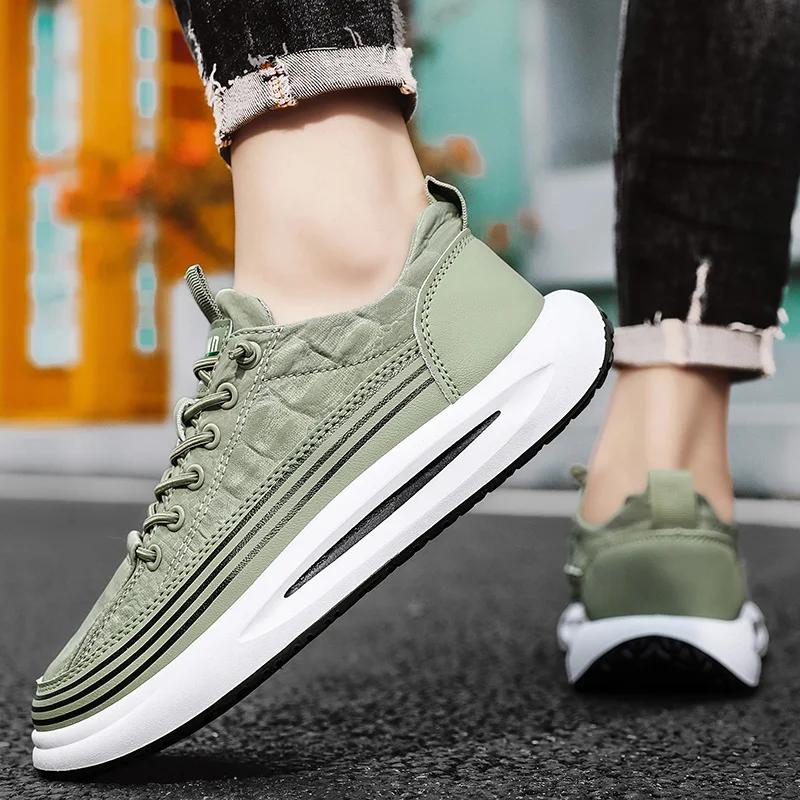 Men's Casual Shoes Luxury Platform Sneakers Tennis Loafers For Men 2024 Comfortable Canvas Sports Outdoor Fashion Trekking Shoes