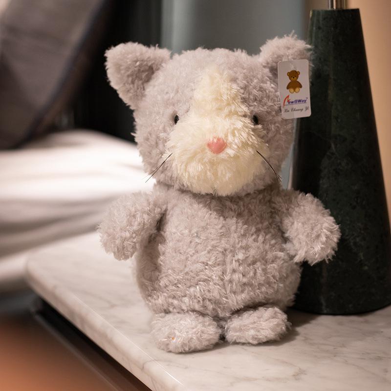 British Curly Animal Series: Cartoon Pig Plush Comfort Doll for Kids