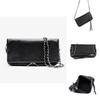 Solid Color Crossbody Bag With Chain And Foldable Design For Women