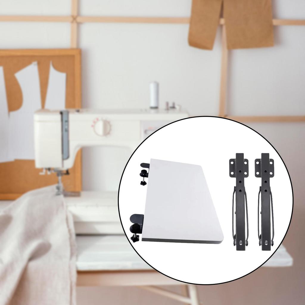 Prenosná predlžovacia doska stola na šitie Biela plastová Železná pre domácu šijaciu strojovú prílohu na stôl Opravná časť