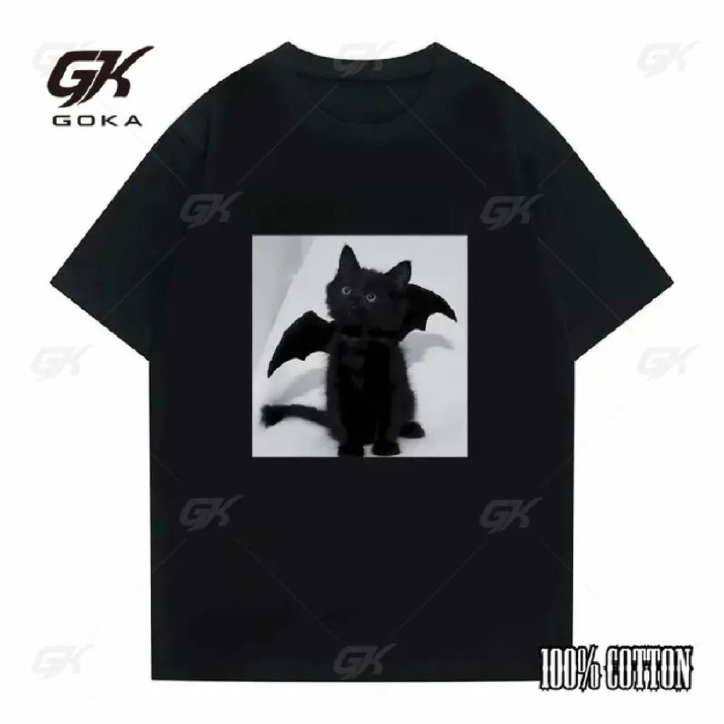 Men's Summer 100% Pure Cotton Fashionable Casual Funny Loose Printed T-shirt Men's and Women's T-shirt Hip Hop T-shirt Top