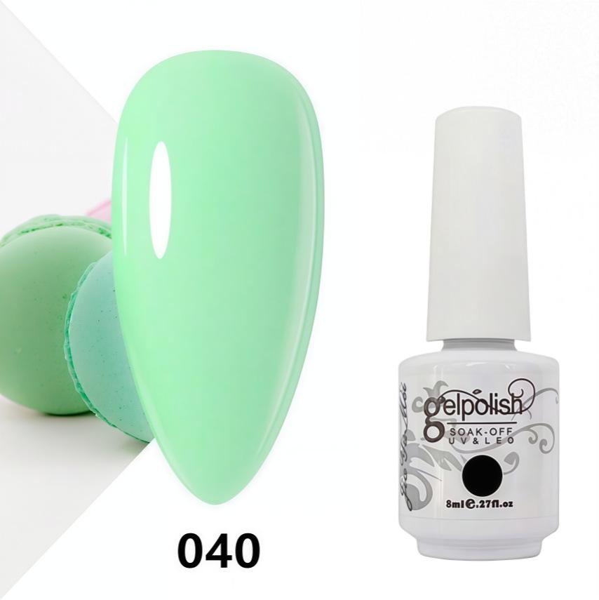 Amber Gel Polish Set: Gel Polish Manicure Kit with Whitening, Base Coat, and Sealer.