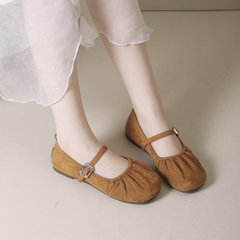 Franse retro damesschoenen zachtzool schoenen zomer Koreaanse versie designgevoel met rode Mary Jane enkelschoenen platte schoenen