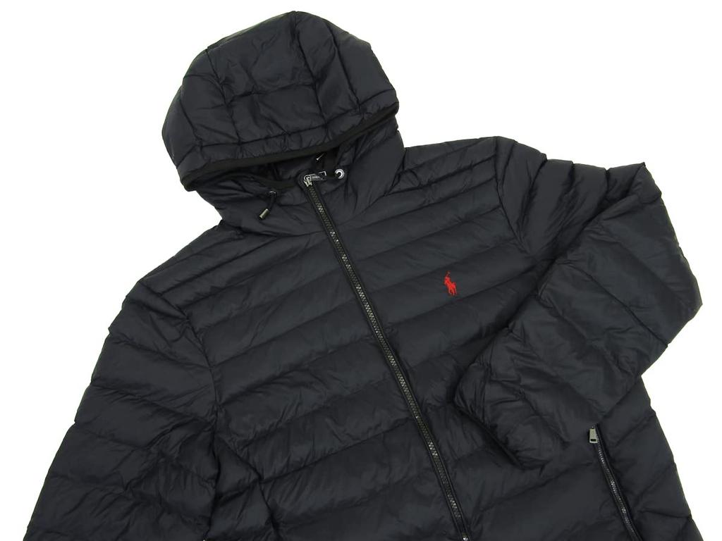 POLO RALPH LAUREN Pakkbar Vattert Størrelse Herrejakke/Isolert Parka, 0101888-XXL-SVART [Brukt]