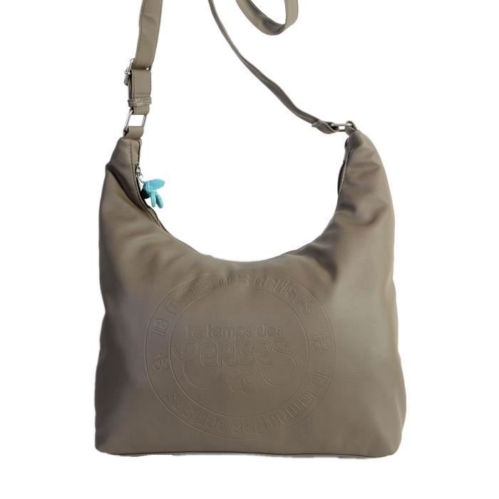 Sac - LE TEMPS DES CERISES - Denver 19 - Taupe - 31,5 cm - Polyuréthane - Mixte