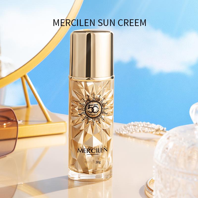 MERCILEN Sunscreen 30g Waterproof Sweatproof Sunscreen Black Isolating UV SPF50+PA+++ High Power Sunscreen Lotion