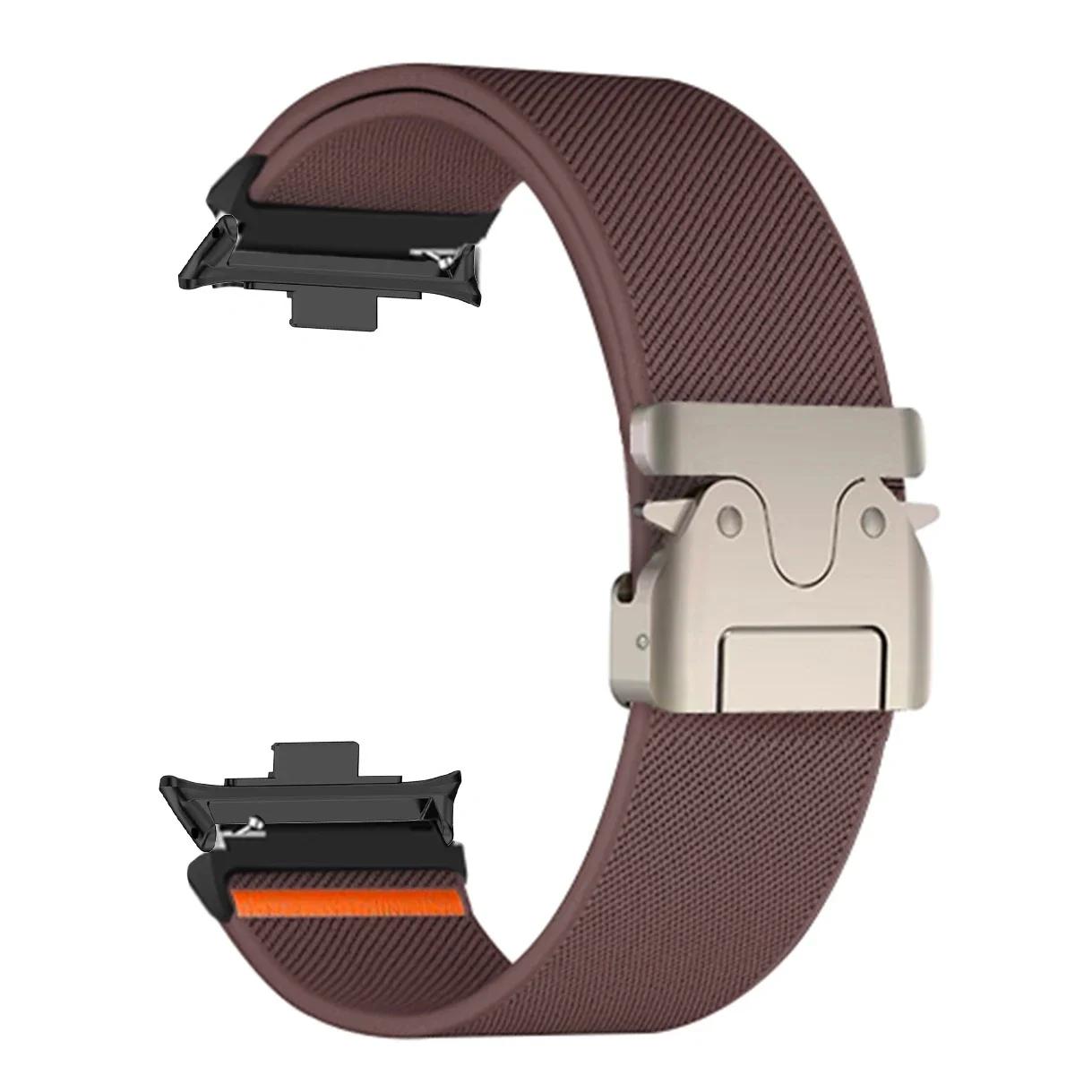 

Новий нейлоновий ремінець-петля для Redmi Watch 5 4 з металевою пряжкою для XIAOMI Mi Band 9Pro 8Pro, регульований спортивний браслет фіолетовий/чорний
