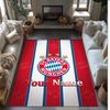 Bayern Munich Printed Crystal Velvet Rug Non‑Slip Crystal Velvet Carpet For Sofa Bedroom Indoor Home Decoration