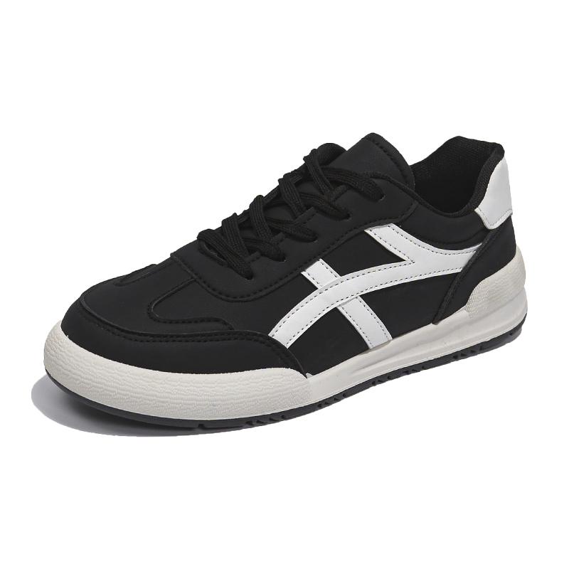 

Spring Women s Shoes Toddlers Sneakers Breathable PU Leather Girls Flats Tennis Shoe Pink/Black, Size 36~41 36